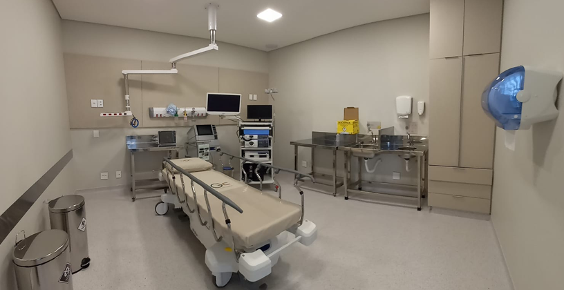 Sala de endoscopia do Uberlândia Gastro Center